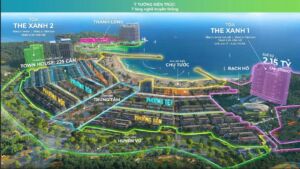 mặt bằng phân khu dự án xanh island cát bà
