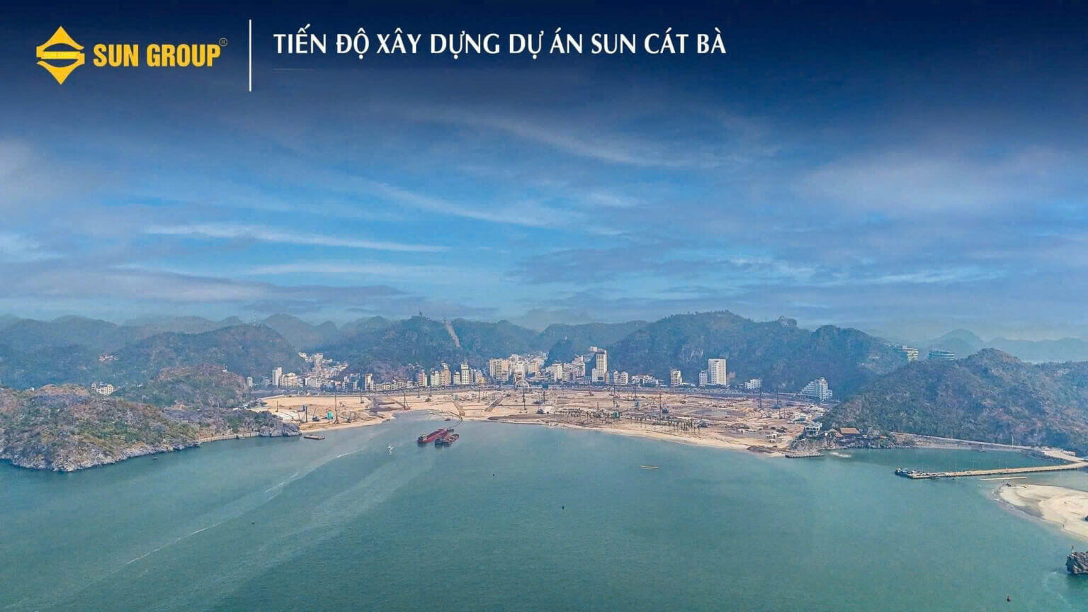 tiến độ dự án xanh island by sun group cát bà