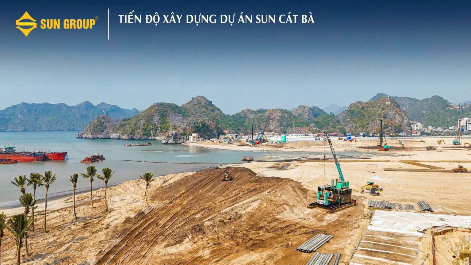 tiến độ dự án xanh island by sun group cát bà